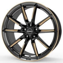 Borbet LX18 black glossy gold spoke rim