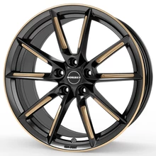 Borbet LX18 black glossy gold spoke rim