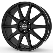 Borbet GTX black matt rim silver